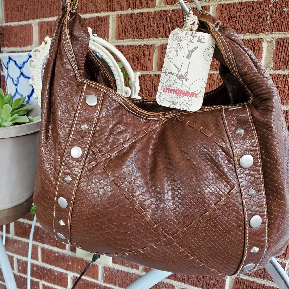 Brown Faux Leather Purse